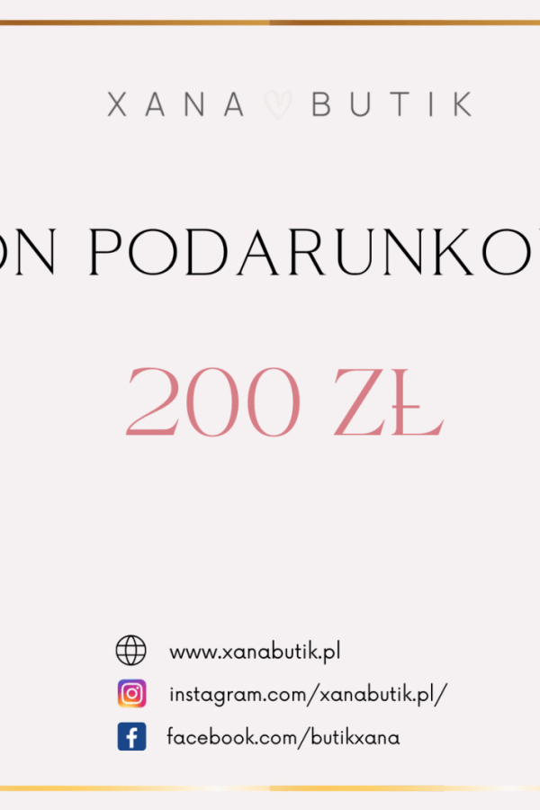 BON PODARUNKOWY 200 ZŁ