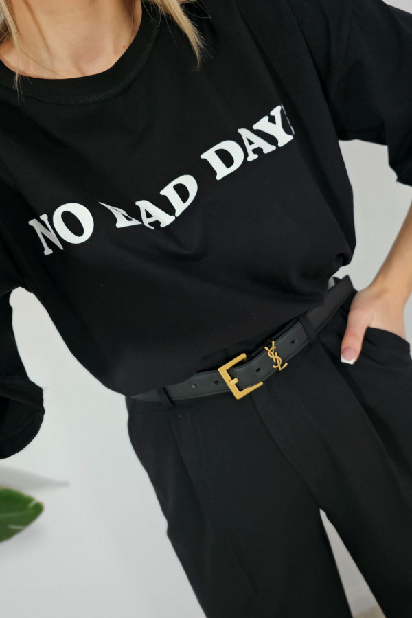 T-shirt NO BAD DAYS czarny 2