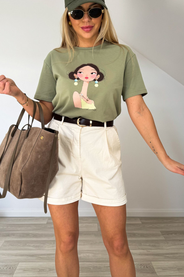 T shirt GIRL matcha 2