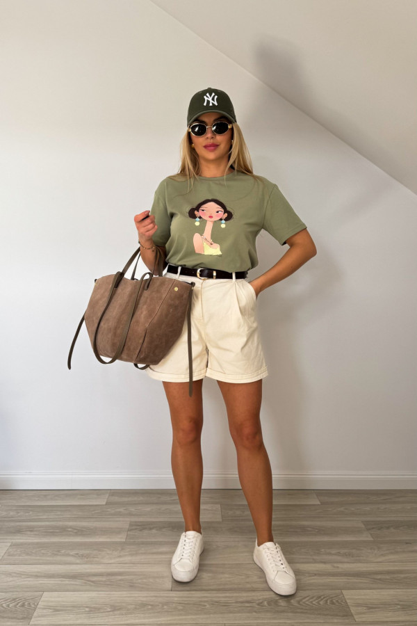 T shirt GIRL matcha 4