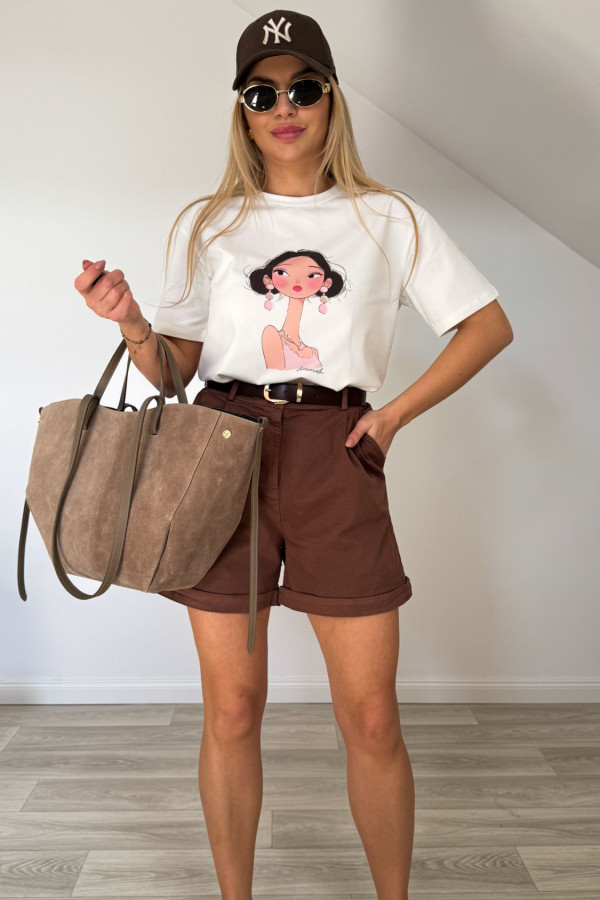 T shirt GIRL biały 2