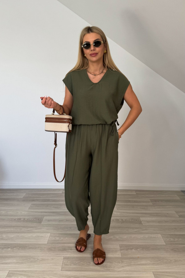 Komplet wiskozowy MERYL khaki PREORDER wysyłka 10 dni 3