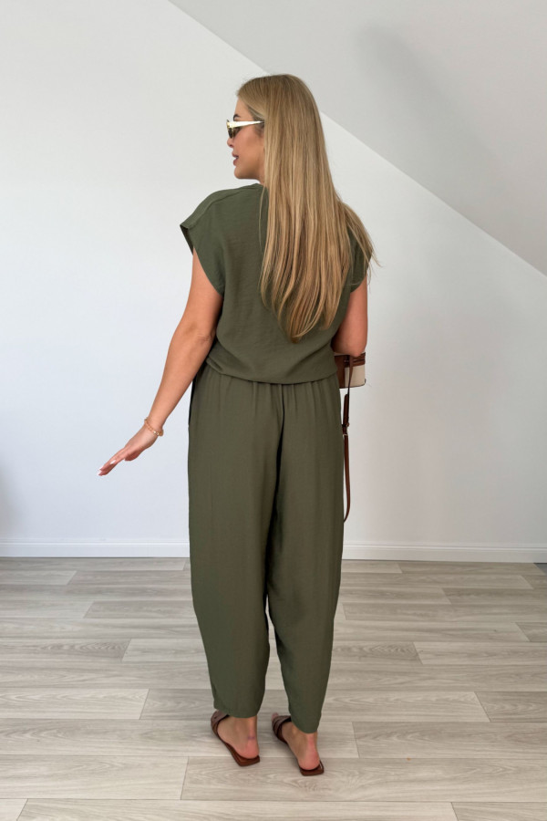 Komplet wiskozowy MERYL khaki PREORDER wysyłka 10 dni 7