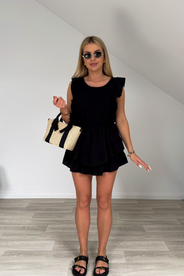 Kombinezon muślinowy ALISON czarny 3