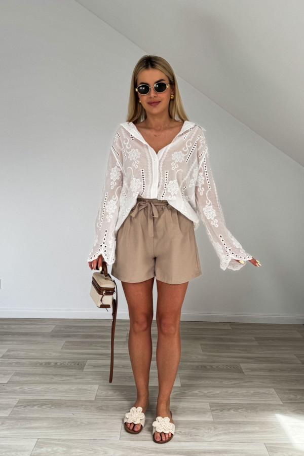 Koszula w hafty boho NADIA BIAŁA 1
