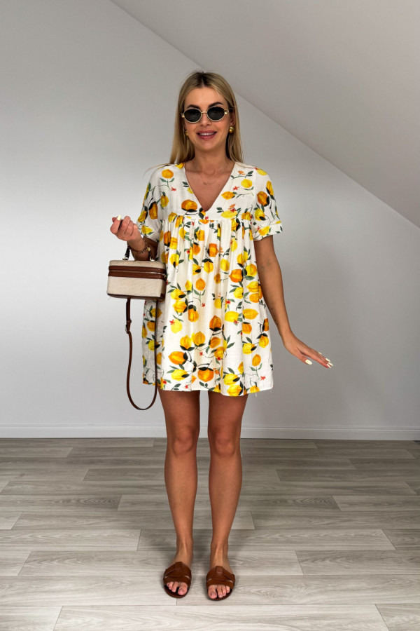 Sukienka kombinezon w cytryny LEMON 1