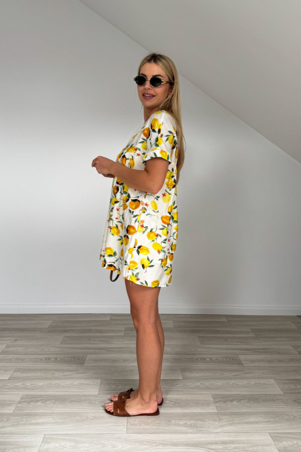 Sukienka kombinezon w cytryny LEMON 4