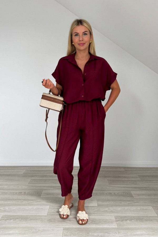 Komplet wiskozowy MERYL II bordo