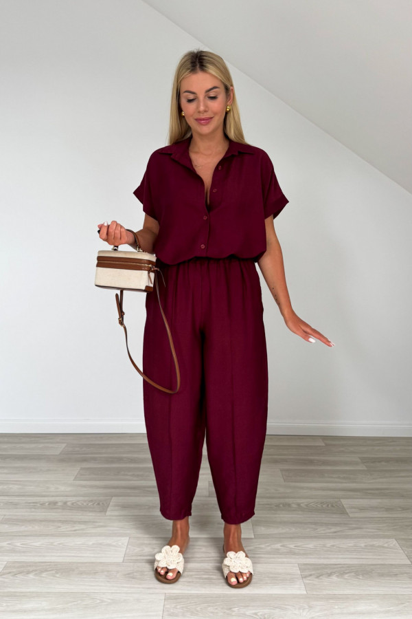 Komplet wiskozowy MERYL II bordo 2