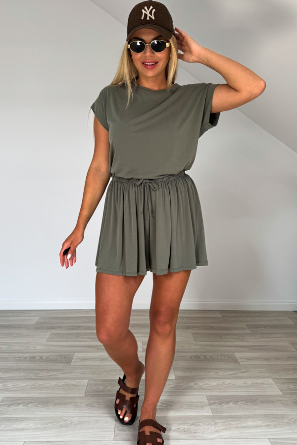 Komplet o luźnym kroju PATTY khaki