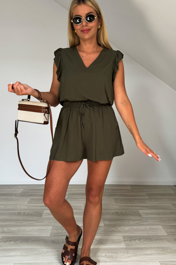 Komplet wiskozowy FLAY khaki