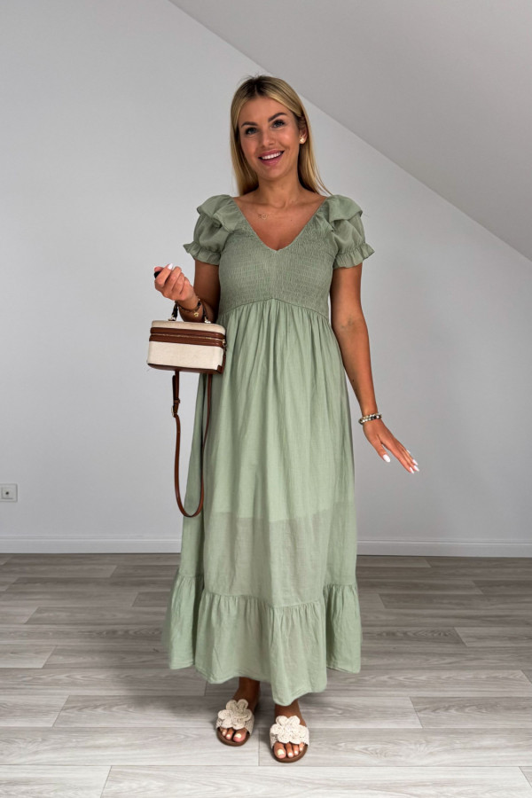 Sukienka OFELIA matcha 2