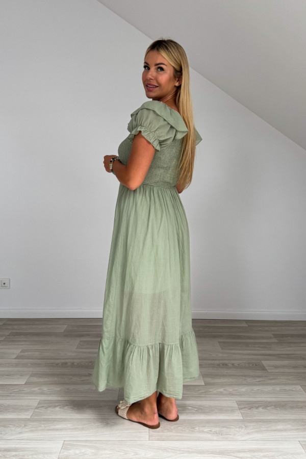 Sukienka OFELIA matcha 3
