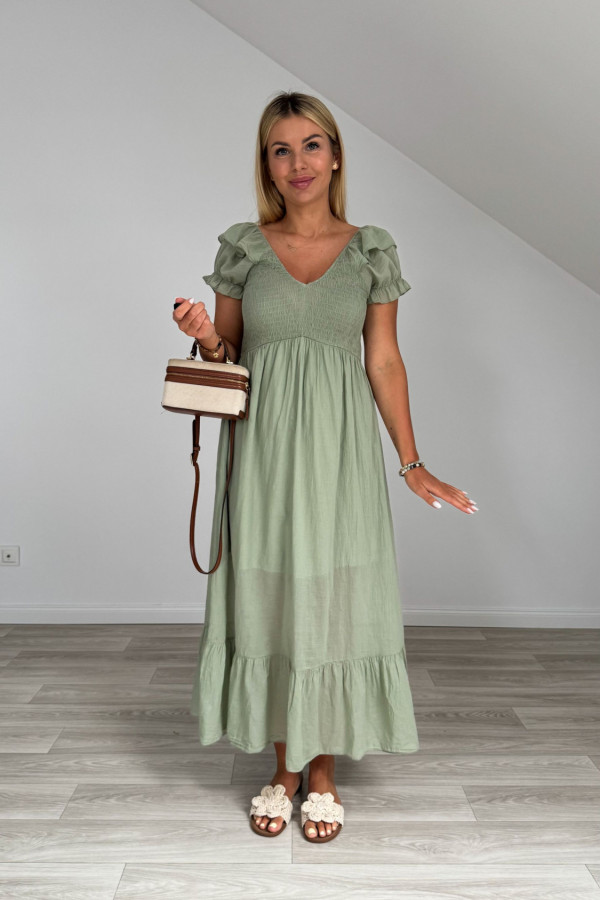 Sukienka OFELIA matcha 4