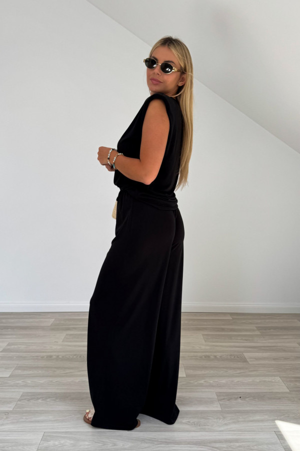 Komplet wiskozowy RISSA czarny 2