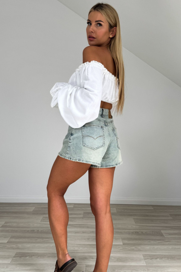 Spodenki jeansowe WASHED DENIM 1