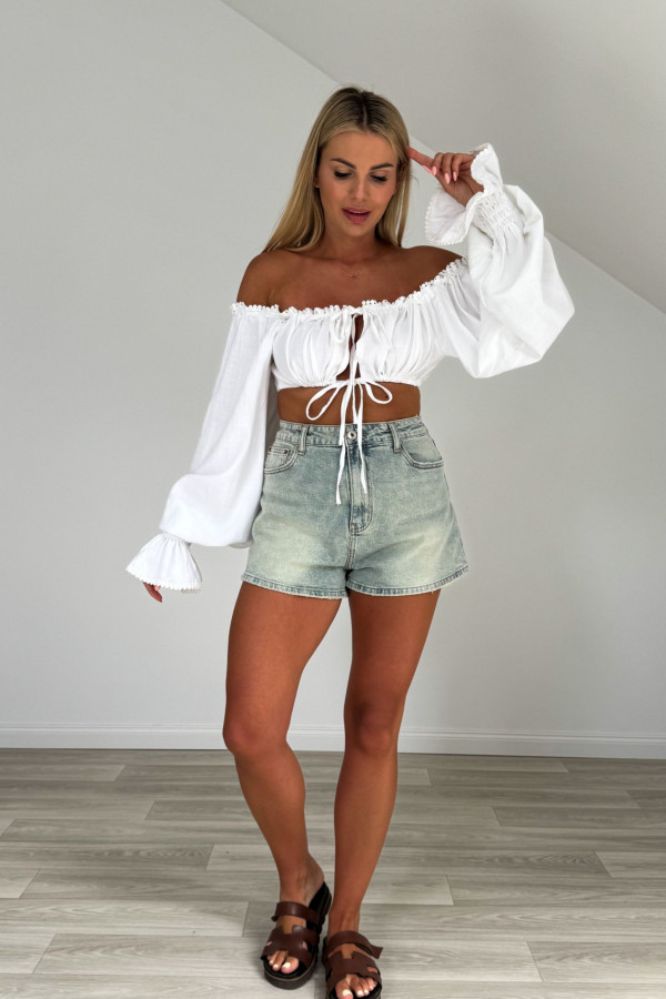 Spodenki jeansowe WASHED DENIM 2