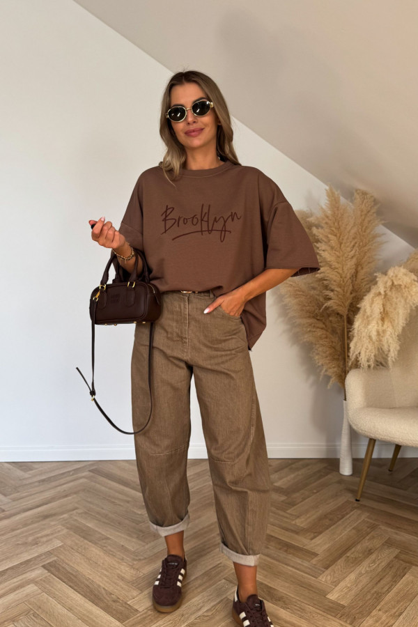 Bluzka BROOKLYN czekoladowa 5