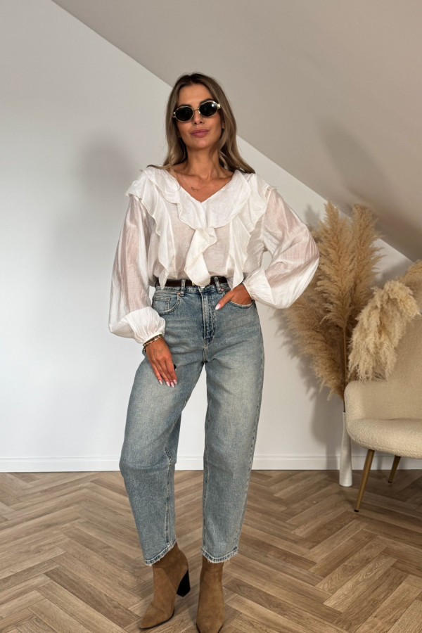 Spodnie jeansowe MOM FIT H3391