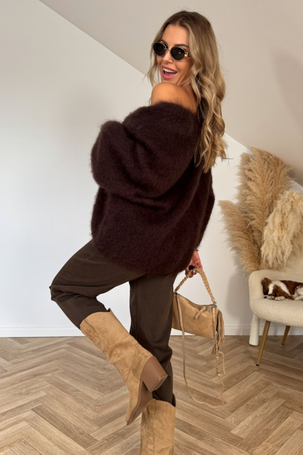Sweter kardigan KID MOHER czekolada 5