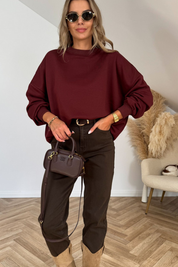 Bluza KAMA bordowa