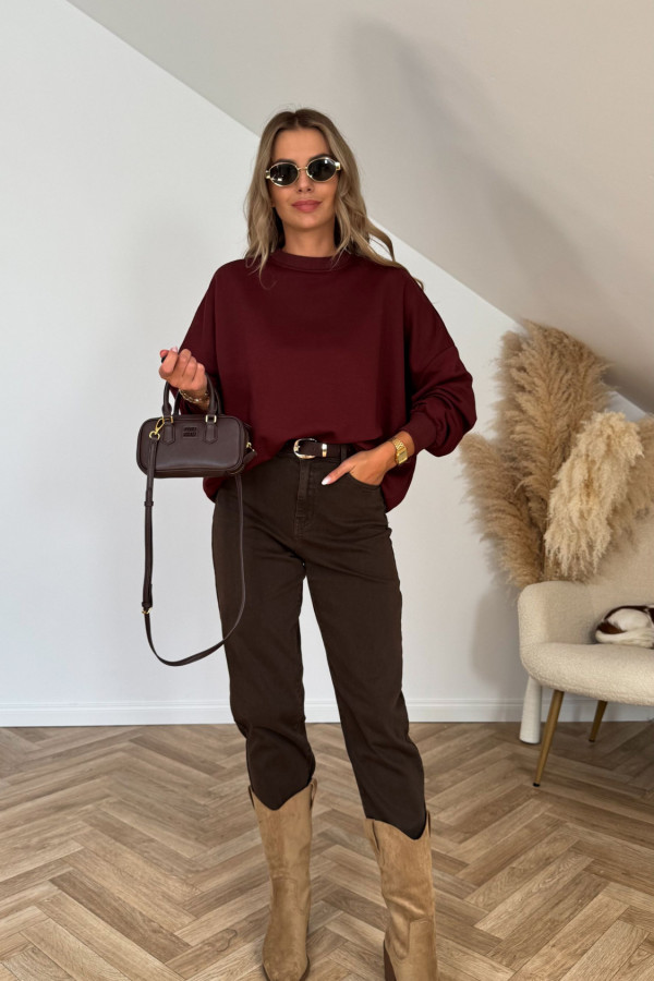 Bluza KAMA bordowa 1
