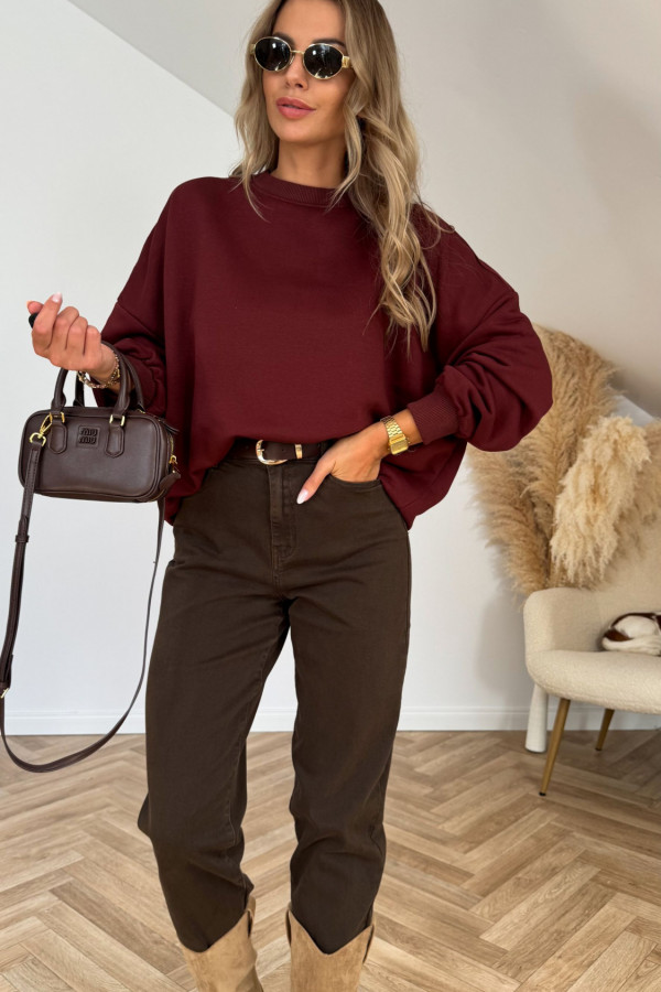 Bluza KAMA bordowa 4
