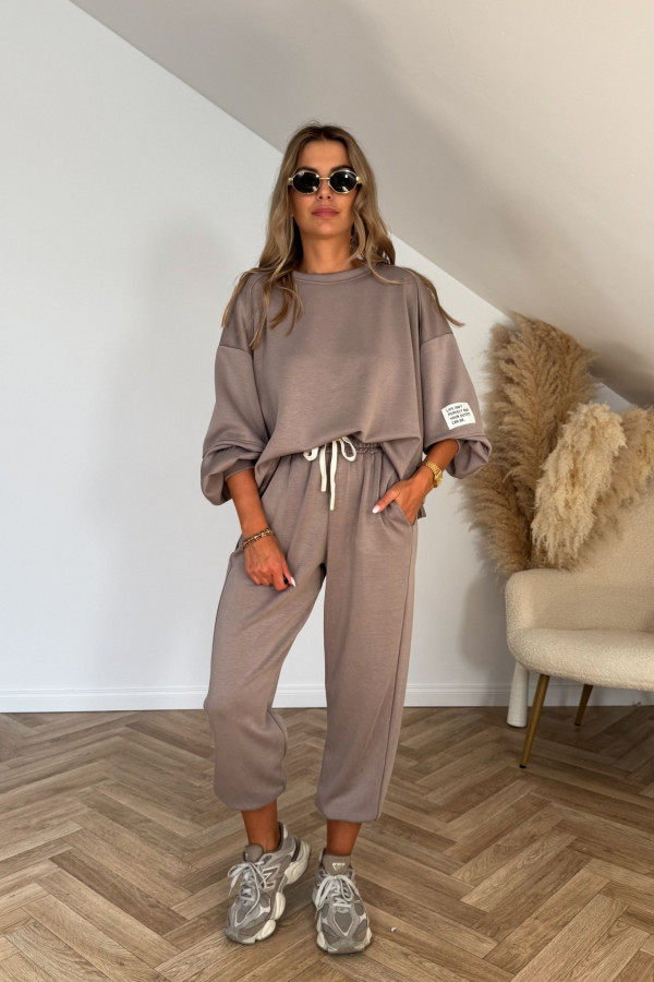 Komplet dresowy BUTTER taupe