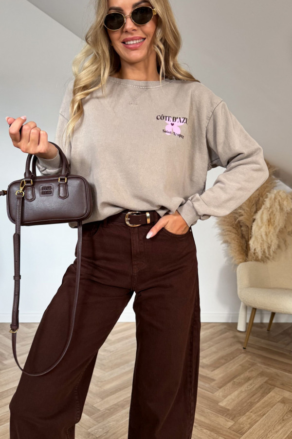 Bluza bawełniana COTE beż 2