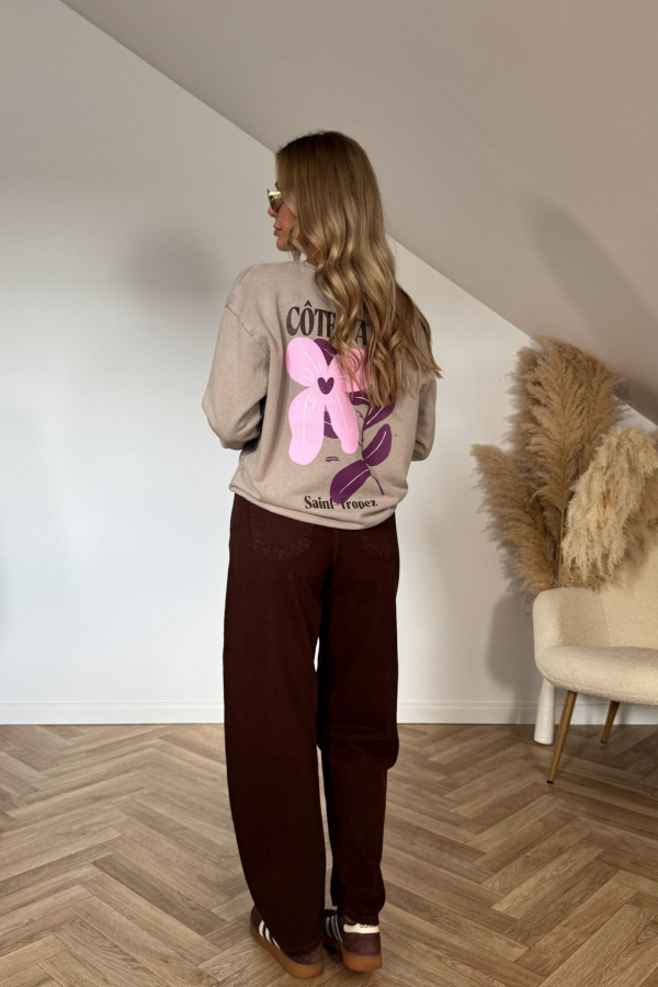 Bluza bawełniana COTE beż 4
