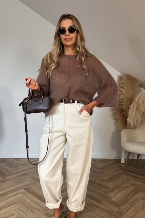 Sweter KID MOHER mokka 2