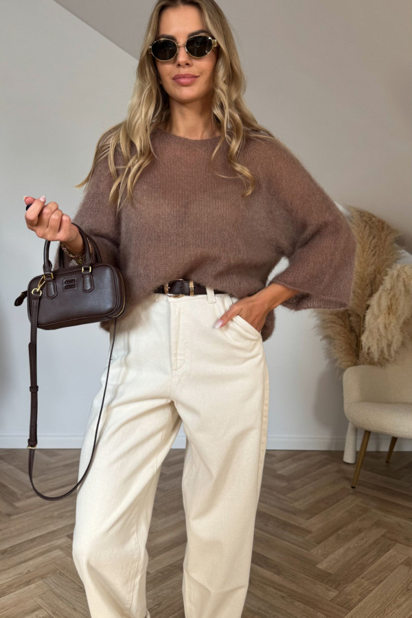 Sweter KID MOHER mokka 3