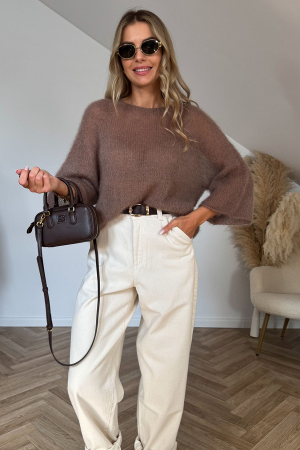 Sweter KID MOHER mokka 4