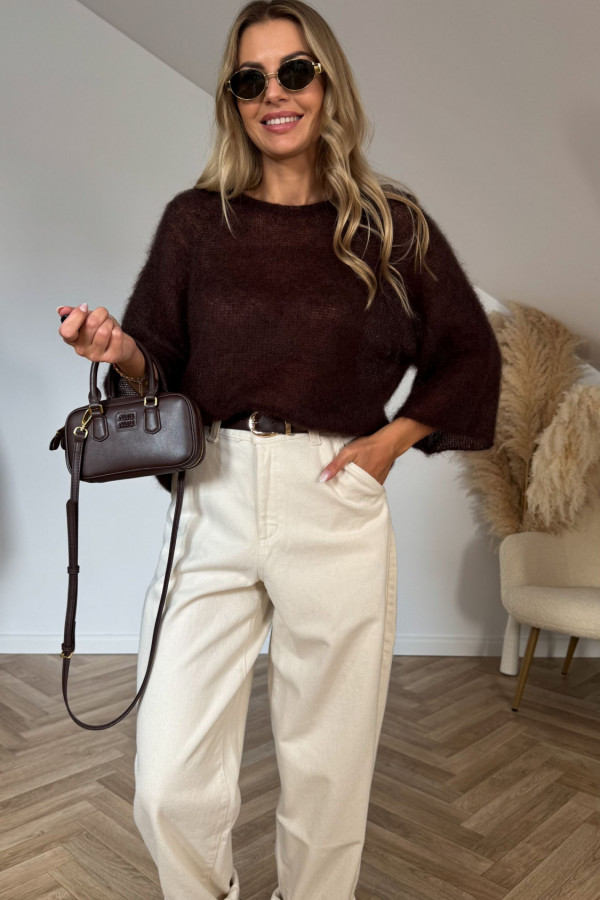 Sweter KID MOHER czekolada