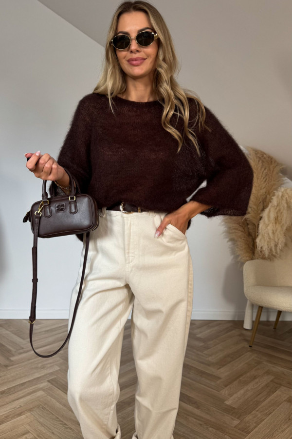 Sweter KID MOHER czekolada 2