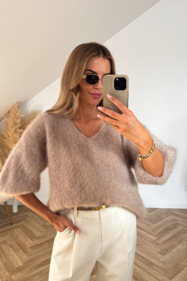 Sweter KID MOHER PREMIUM ANYA beż