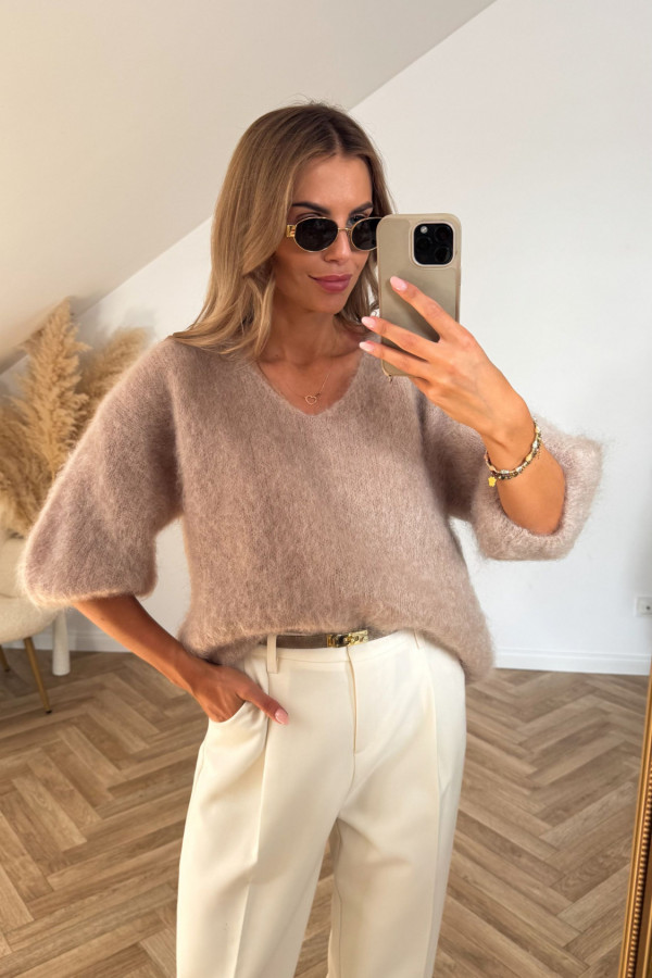 Sweter KID MOHER PREMIUM ANYA beż 2