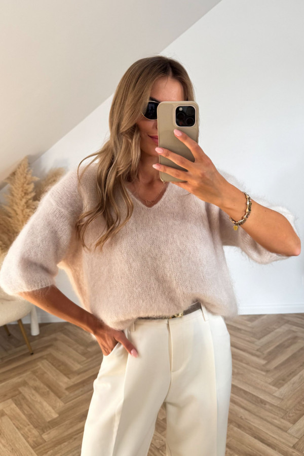Sweter KID MOHER PREMIUM ANYA śmietanka 3