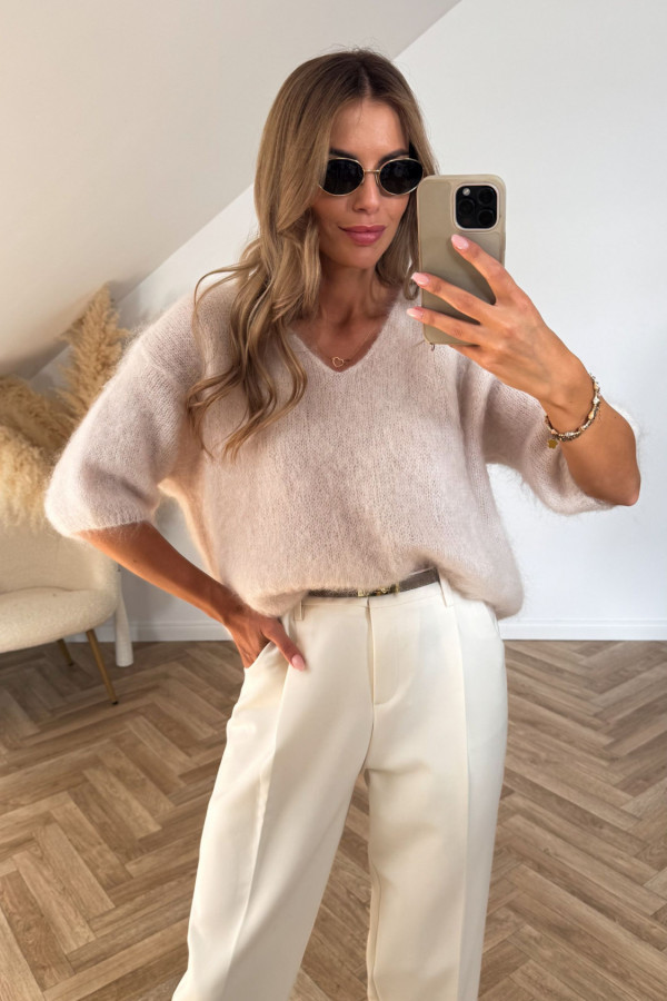 Sweter KID MOHER PREMIUM ANYA śmietanka 4