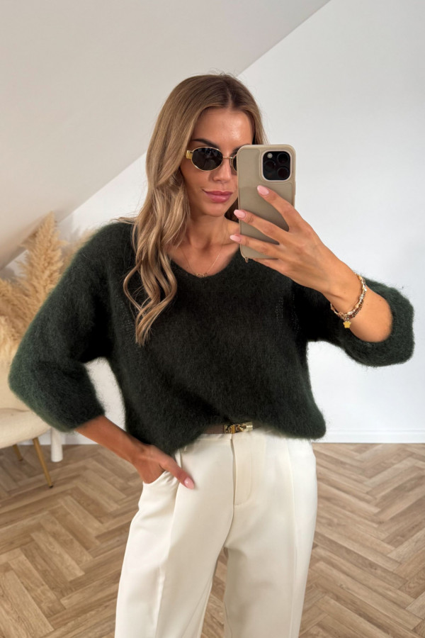 Sweter KID MOHER LUCIA zieleń 2