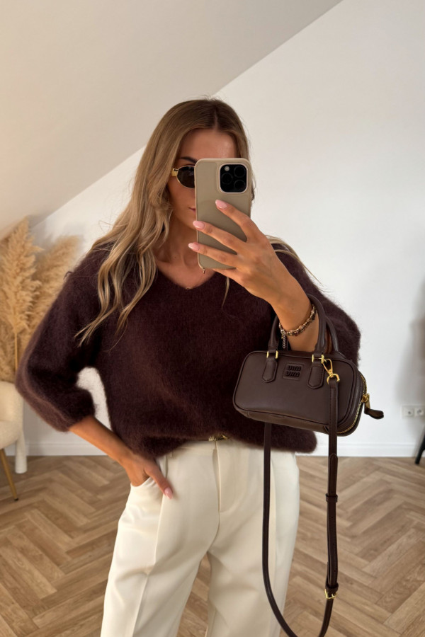 Sweter KID MOHER LUCIA czekolada