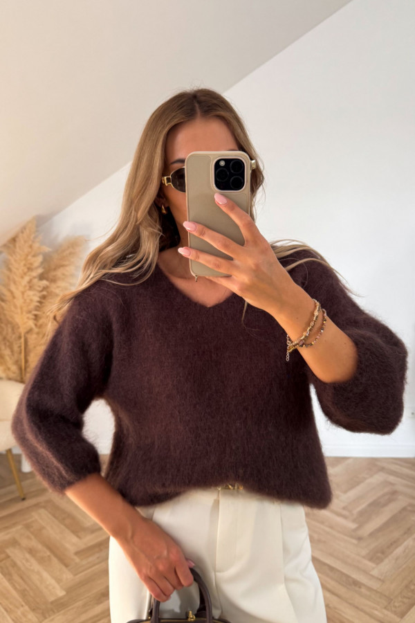 Sweter KID MOHER LUCIA czekolada 1