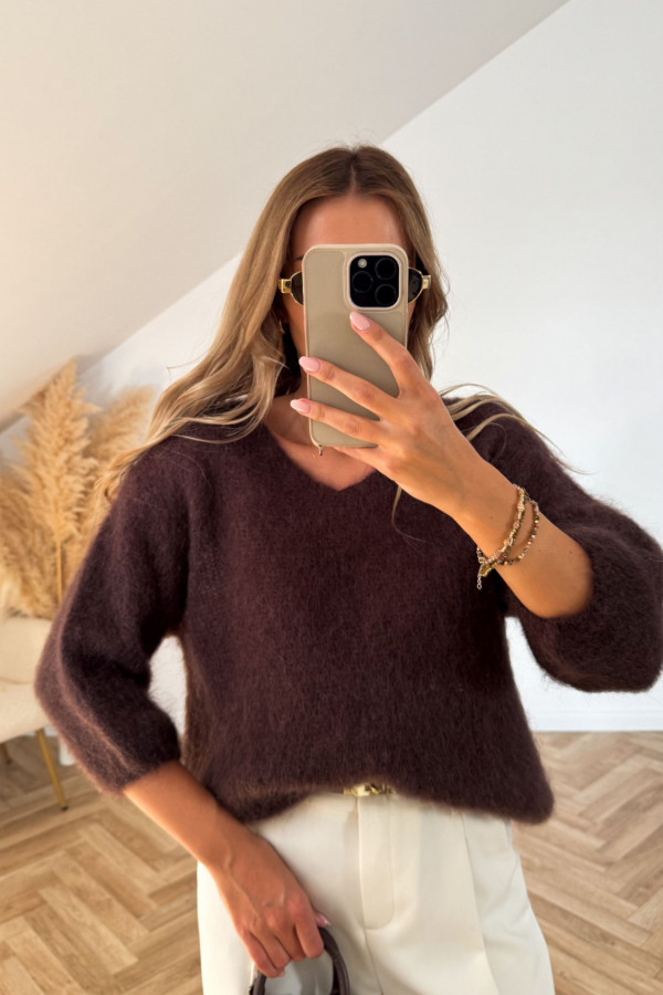 Sweter KID MOHER LUCIA czekolada 2