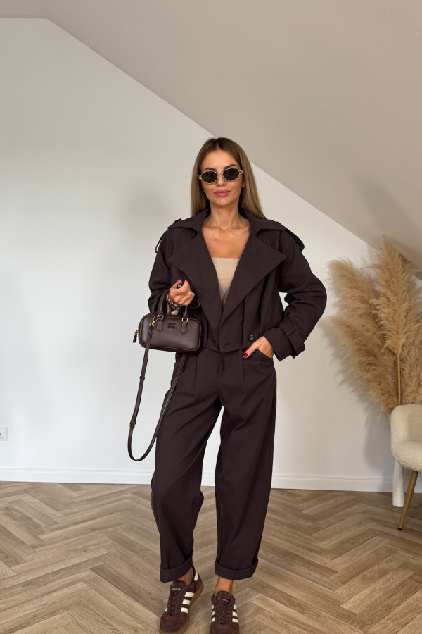 Kurtka JEANS PREMIUM SEMPRE czekoladowa