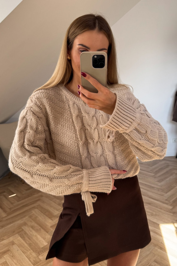 Sweter PREMIUM SEMPRE beżowy 2