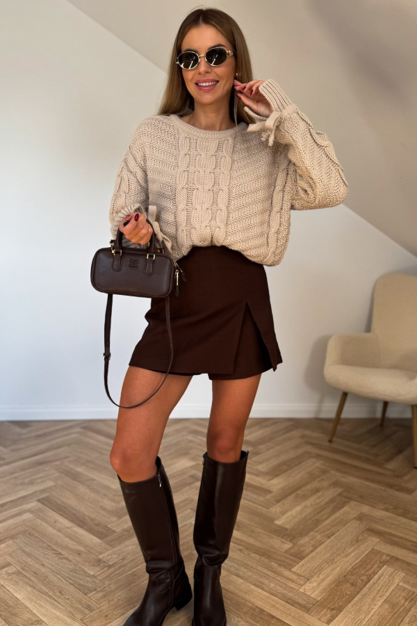 Sweter PREMIUM SEMPRE beżowy 7