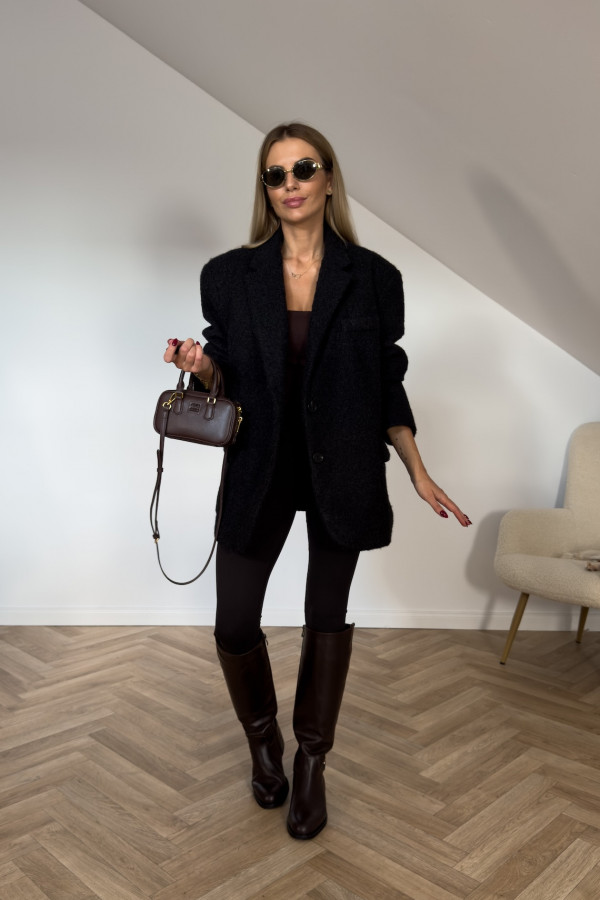 Marynarka ocieplana SARA czarna 5