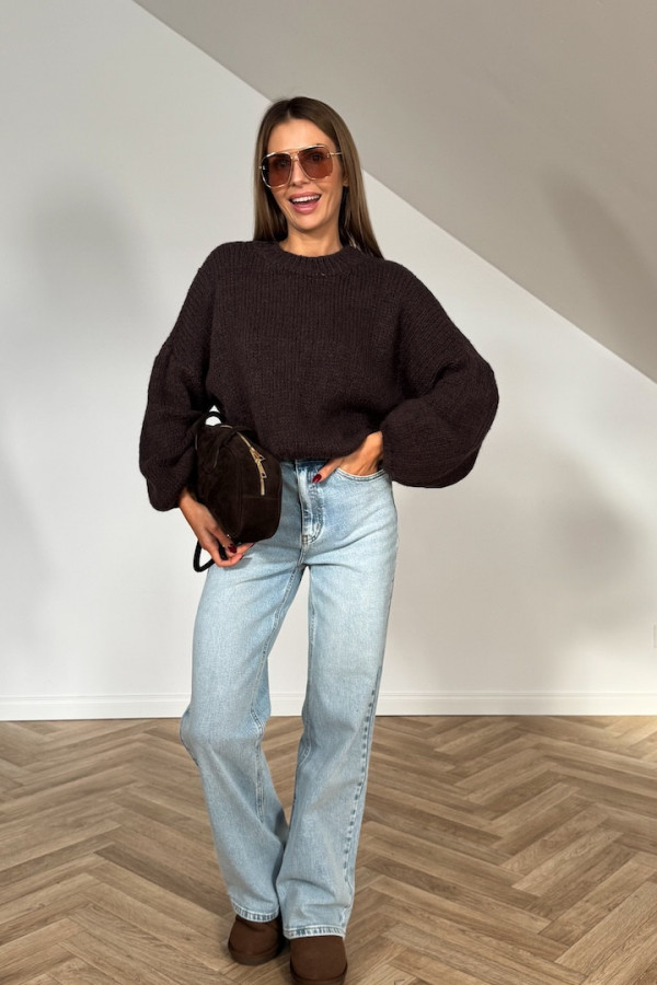 Sweter ESTRO czekolada 1