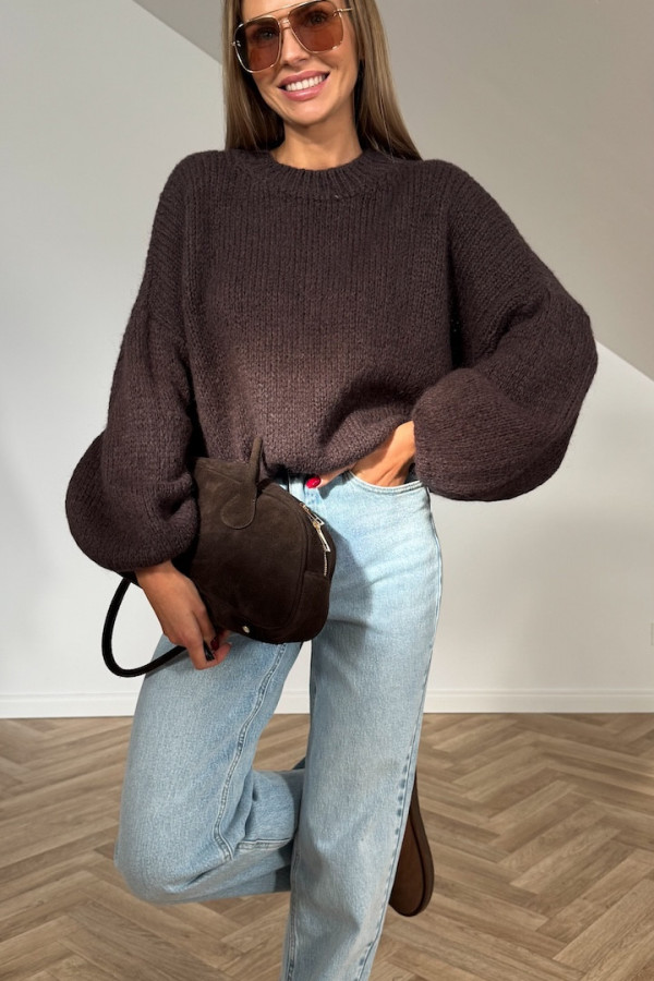 Sweter ESTRO czekolada 3
