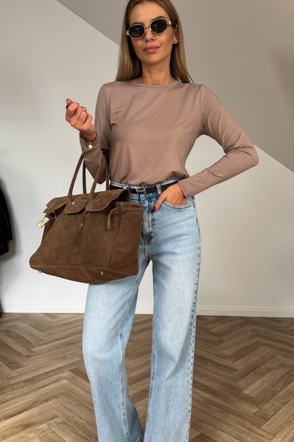 Bluzka BASIC bawełniana LIMA beż 2